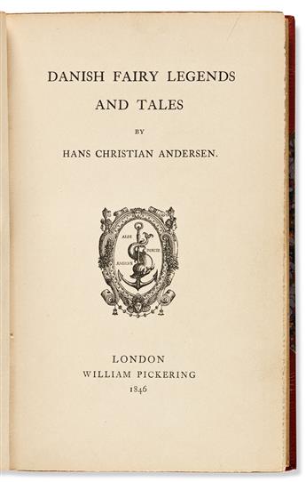 (CHILDRENS LITERATURE.) Andersen, Hans Christian. Danish Fairy Legends and Tales.